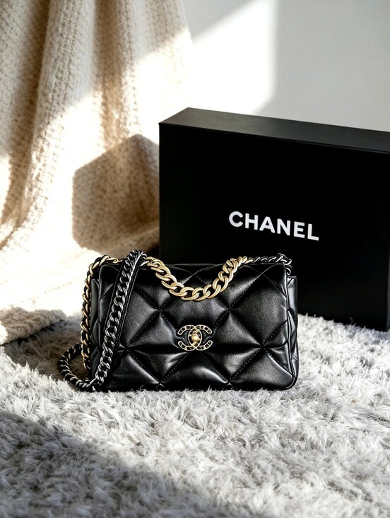 Coach Tops - Chanel 19 Medium in Quilted Shiny Calfskin